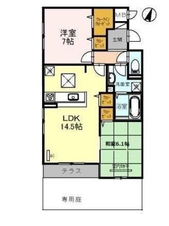 Vent Vert千里丘の物件間取画像